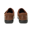 Back View of Women’s Alegria Danni loafer in saddle brown – featuring a cushioned footbed, supportive heel counter, and slip-resistant outsole for lasting comfort.