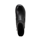 Top View of Women’s Alegria Scarlett boot in black – featuring a cushioned footbed, smooth leather upper, and rounded toe design for comfortable wear.