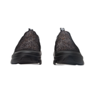 Front View of Women’s Alegria Shift Lead shoe in Creature Comfort black – featuring a rounded toe design, smooth leather upper, and cushioned removable footbed for professional comfort.