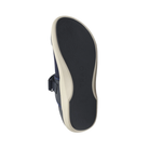 Bottom View of Women’s Alegria TRAQ Qutie sneaker in blue multi – featuring a slip-resistant patterned outsole, durable tread design, and lightweight construction for active comfort.