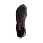 Top View of men’s Altra Lone Peak 6 in Black/Gray – Featuring a breathable mesh upper with a snug, supportive fit, and a flexible midsole for a smooth, comfortable ride over varied terrain.