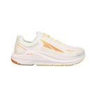 Side view of Women’s Altra Paradigm 6 in Yellow/White with ultra-plush EGO MAX cushioning, zero-drop Balanced Cushioning platform, and stability features for a smooth, supported ride; breathable mesh upper and roomy FootShape toe box ideal for runners and walkers.