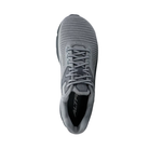 Top view of the Men’s Altra Torin 5 Luxe in Dark Gray, highlighting the breathable engineered mesh upper, spacious Standard FootShape toe box for natural toe splay, and secure midfoot design.