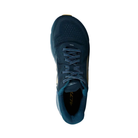Front view of men’s Altra Torin 5 in Majolica Blue – featuring a sleek, breathable mesh upper with a wide toe box for a comfortable fit and optimal foot alignment.