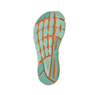 Bottom view of women’s Altra Torin 6 in White/Orange – Featuring a responsive cushioning system for comfort, a durable rubber outsole for traction, and a smooth, flexible design for natural foot movement.