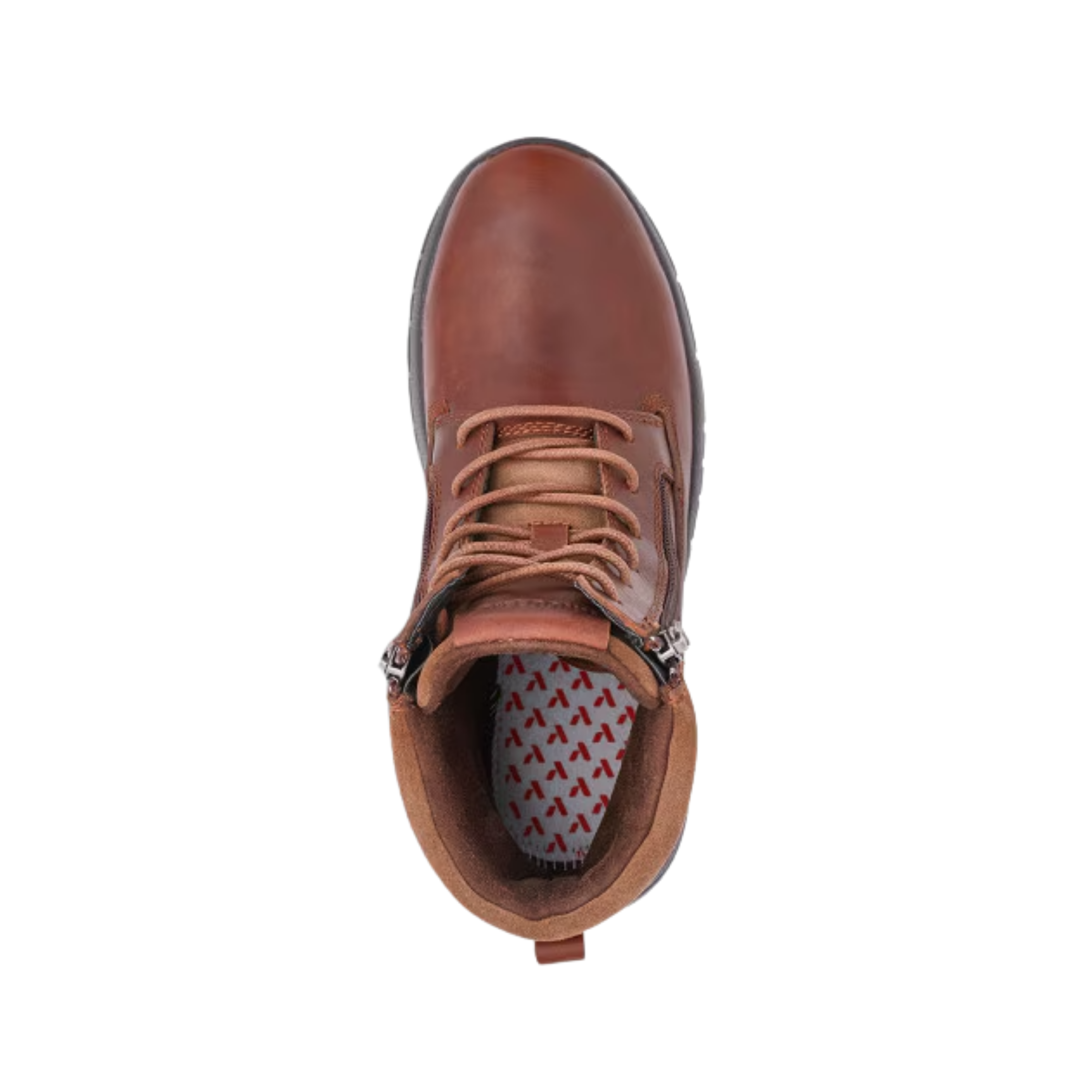 Top view of Men’s Anodyne Trail Worker in Whiskey – Featuring a rugged, textured upper with reinforced stitching for durability and long-lasting support on various terrains.