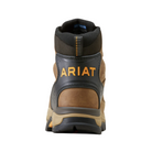 Back View of Men’s Ariat Endeavor 6" Waterproof Boot in dusted brown – featuring a padded collar, pull tab for easy on and off, and durable heel support.