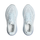 Front View of Women’s Asics Gel-Kayano 31 running shoe in cool grey pure silver – featuring a breathable engineered mesh upper, rounded toe design, and padded tongue with secure lace-up closure for a comfortable fit.