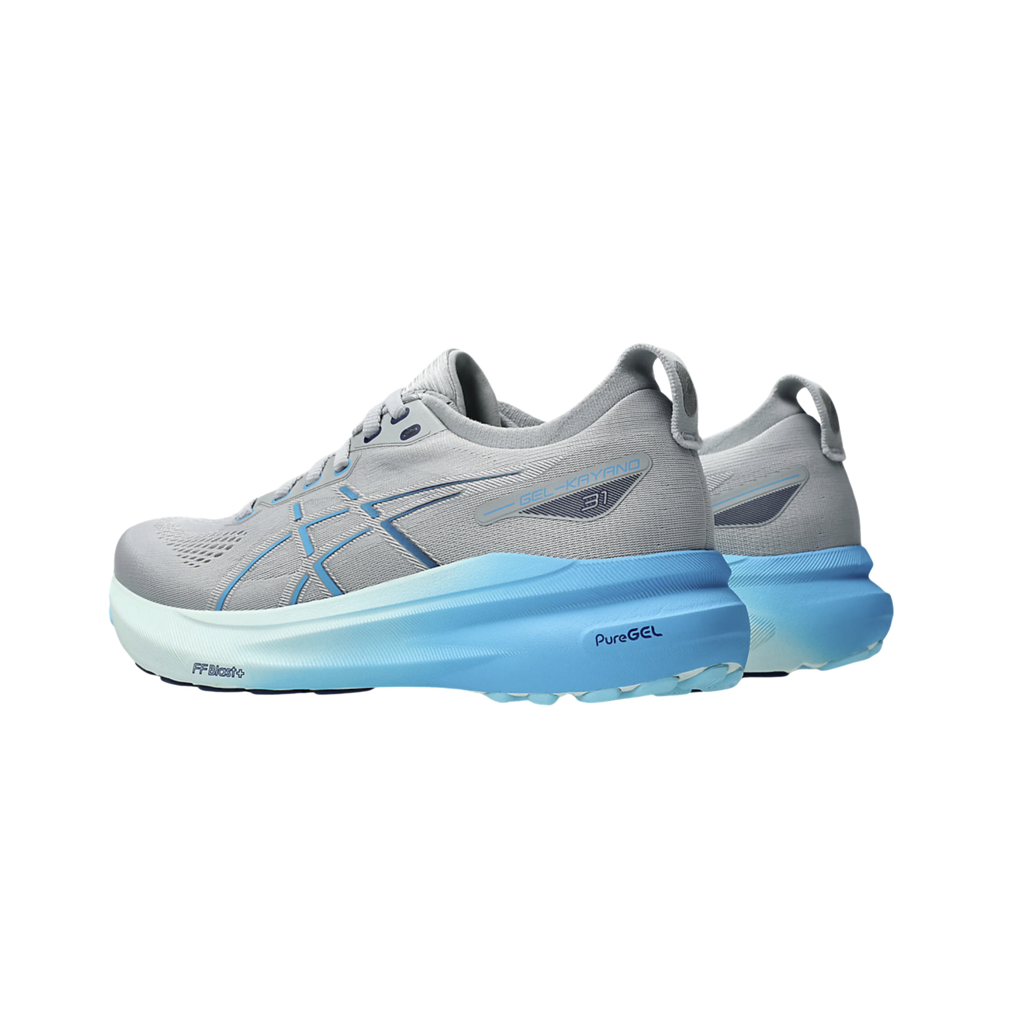 Angled View of Unisex Asics Gel-Nimbus 26 running shoe in black graphite grey – featuring a breathable knit upper, ultra-soft FF BLAST PLUS ECO cushioning, and durable rubber outsole designed for smooth, stable performance.