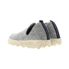 Back view of Asportuguesas City in Concrete Tweed – featuring a straight heel edge, tonal stitching along the back seam, and subtle sole flare for stability and easy step-in access.