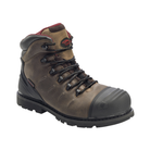 Angled View of Men’s Avenger Hammer 6-Inch Work Boot in Brown – featuring a classic 6-inch height for ankle support, rugged leather construction, and a padded collar for additional comfort during work or outdoor activities.