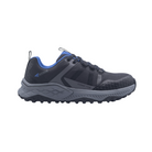 Side View of Men’s Avenger Aero Trail Composite Toe Boot in Black and Blue – featuring a slip- and oil-resistant rubber outsole for superior traction, a supportive midsole for shock absorption, and reinforced stitching for rugged durability.