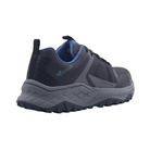 Angled View of Men’s Avenger Aero Trail Composite Toe Boot in Black and Blue – featuring a protective composite toe, sporty trail-inspired design with breathable panels, and a cushioned midsole for all-day wear.