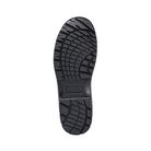 Bottom View of Men’s Avenger Breaker Composite Toe Boot in Black – featuring a deep-lug tread pattern for excellent grip, a flexible rubber outsole for natural foot movement, and long-lasting construction for heavy-duty use.