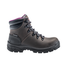 Side View of Women’s Avenger Builder Steel Toe Boot in Brown – featuring a slip- and oil-resistant rubber outsole for reliable traction, reinforced leather construction for durability, and a shock-absorbing midsole for reduced foot fatigue.