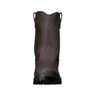Front  View of Women’s Avenger Framer Composite Toe Boot in Brown – featuring a slip- and oil-resistant rubber outsole for secure traction, a shock-absorbing midsole to reduce fatigue, and a classic work boot design built for tough jobsite conditions.