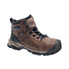 Angled View of Men’s Avenger Ripsaw Alloy Toe Boot in Brown – featuring a protective alloy safety toe, rugged leather construction for long-lasting wear, and a cushioned, shock-absorbing midsole for comfortable all-day use.