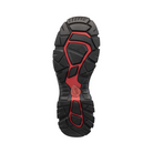Bottom View of Men’s Avenger Ripsaw Slip-On Alloy Toe Boot in Black – featuring a rugged tread pattern for superior grip, a flexible rubber outsole for natural movement, and heavy-duty construction built for demanding work conditions.