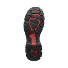 Bottom View of Men’s Avenger Romeo Aluminum Toe Boot in Brown – featuring a durable tread pattern for enhanced traction, an oil- and slip-resistant outsole for workplace safety, and a flexible sole for natural movement during long shifts.