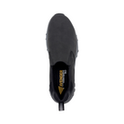 Top View of Men’s and Women’s Avenger Summit Trail Composite Toe Boot in Black – featuring a lightweight composite safety toe for non-metallic protection, a durable leather and textile upper for rugged performance, and a cushioned insole for long-lasting comfort during hikes or work shifts.