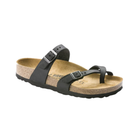 Side View of Women’s Birkenstock Glenda Nubuck Leather sandal in sandcastle – featuring premium nubuck leather straps with adjustable hook-and-loop closure, soft microfiber lining for enhanced comfort, and a contoured PU footbed with deep heel cup and arch support for natural foot alignment. The lightweight EVA and cork midsole offers cushioned shock absorption, while the flexible rubber outsole ensures durable traction for everyday wear.