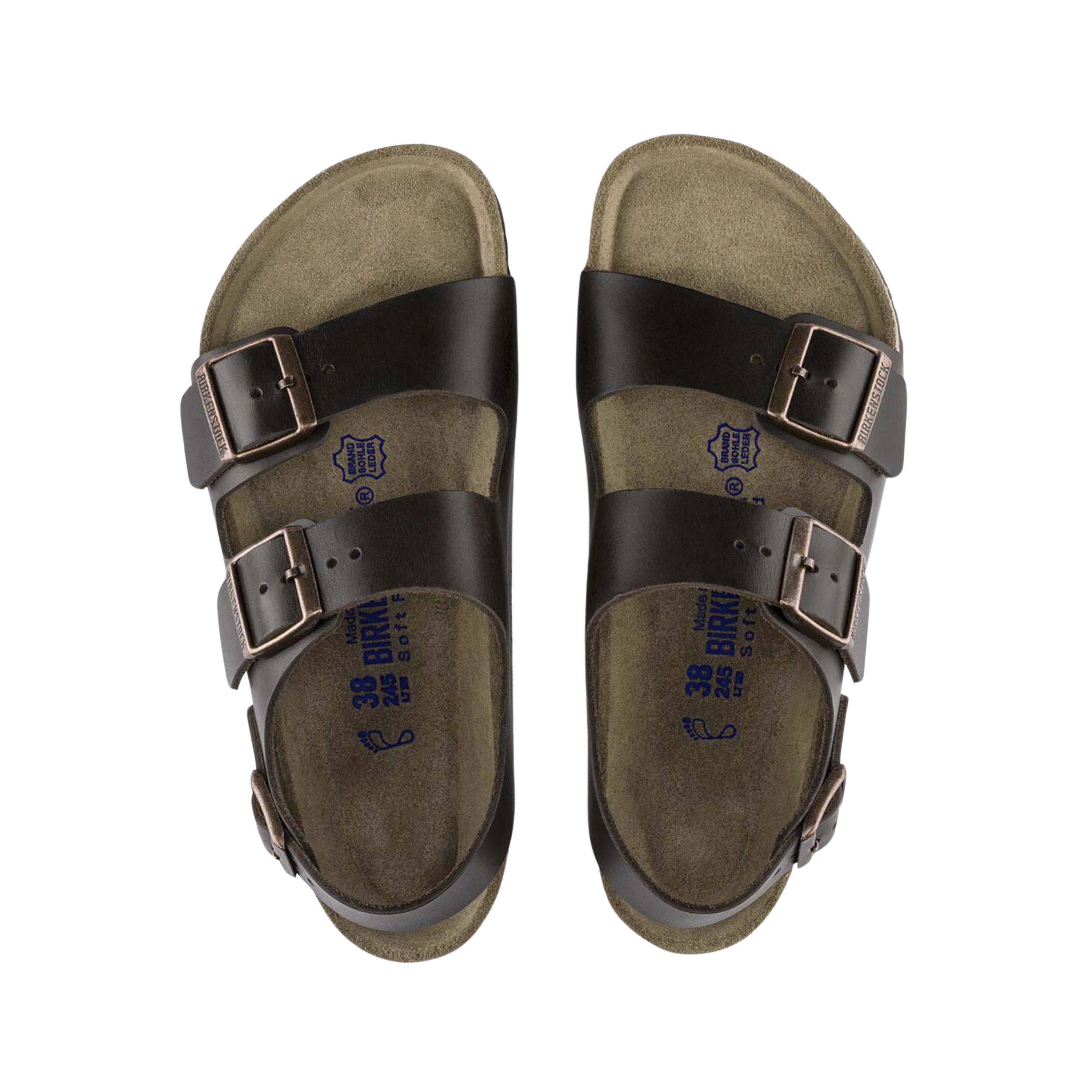 Top view of Unisex Milano SFB Amalfi Boot in testa di moro – featuring padded collar and tongue for ankle support, breathable lining to maintain dry, healthy feet, and secure lace-up closure for a locked-in fit.
