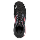 Top view of Women’s Brooks Addiction GTS 15 in Black/Ebony/Mauvewood – featuring a breathable engineered mesh upper, traditional lace-up closure, and padded tongue for enhanced comfort.