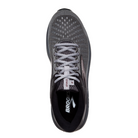 Front View of Men’s Brooks Dyad 11 running shoe in blackened pearl alloy red – featuring a breathable mesh upper with rounded toe, padded tongue for added comfort, and secure lace-up closure for a stable fit.