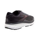 Angled View of Men’s Brooks Dyad 11 running shoe in blackened pearl alloy red – featuring a breathable mesh upper with supportive overlays, dual arch pods for added stability, and cushioned midsole for smooth, balanced comfort.