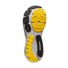Bottom view of Brooks Glycerin 21 Men’s in Coconut/Forged Iron/Yellow – Featuring a durable rubber outsole with a segmented crash pad for enhanced traction and smoother transitions.