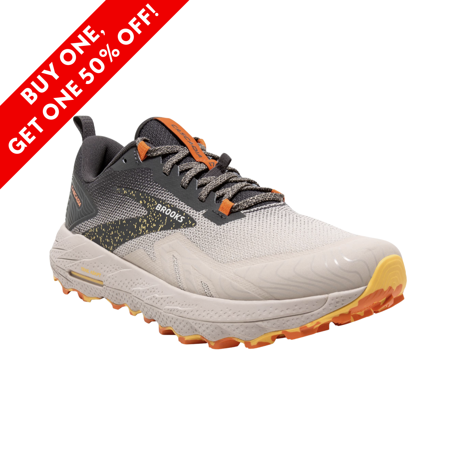 Brooks Men's Cascadia 17 – Chateau Grey/Forged Iron | Trail