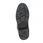 Bottom view of Men's Dunham Jericho Oxford in black – featuring a rubber outsole with a tread pattern designed for traction and stability.