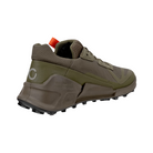 Angled View of Men’s ECCO BIOM 2.1 X Country Low GTX Trail Shoe in Tarmac – featuring trail-specific design with modern athletic silhouette, lightweight construction for agility, and earth-tone colorway for outdoor versatility.