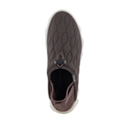 Top view of Women’s Ecco MX Q-Slip sneaker in shale – featuring padded collar for added comfort, breathable lining to keep feet dry, and slip-on design for easy wear.