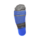 Back View of Unisex FitSok Q5 No-Show Sock in Charcoal – featuring Y-heel construction for secure fit, reinforced heel tab for added protection, and snug ankle grip to prevent slipping.