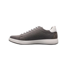 Side view of Men’s Heist Knit Lace to Toe in Grey – showing the breathable knit construction, reinforced eyelets, and sleek low-top design for a modern athleisure look that blends comfort with versatility.