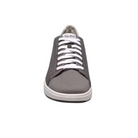 Front view of Men’s Heist Knit Lace to Toe in Grey – showcasing a breathable knit upper with a rounded toe, wide-set lace system, and sporty silhouette for a casual yet modern aesthetic.