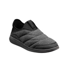 Angled view of Men’s Florsheim Java Wool Moc in Charcoal – capturing the cozy wool finish, crafted moc toe seam, and casual loafer silhouette ideal for home, travel, or relaxed everyday wear.