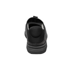 Back view of Men’s Florsheim Java Wool Moc in Charcoal – showing the soft, padded heel collar and heel counter with subtle branding for relaxed comfort and a secure fit.