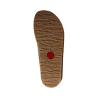 Bottom View of Women’s Haflinger Faible slipper in grey – featuring a durable rubber outsole with traction pattern for slip resistance and flexible sole for easy movement.