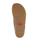 Bottom view of Haflinger Women's Two-Tone Magic in Black/Grey – featuring a flexible, slip-resistant outsole designed for traction, quiet movement, and stability on indoor surfaces.