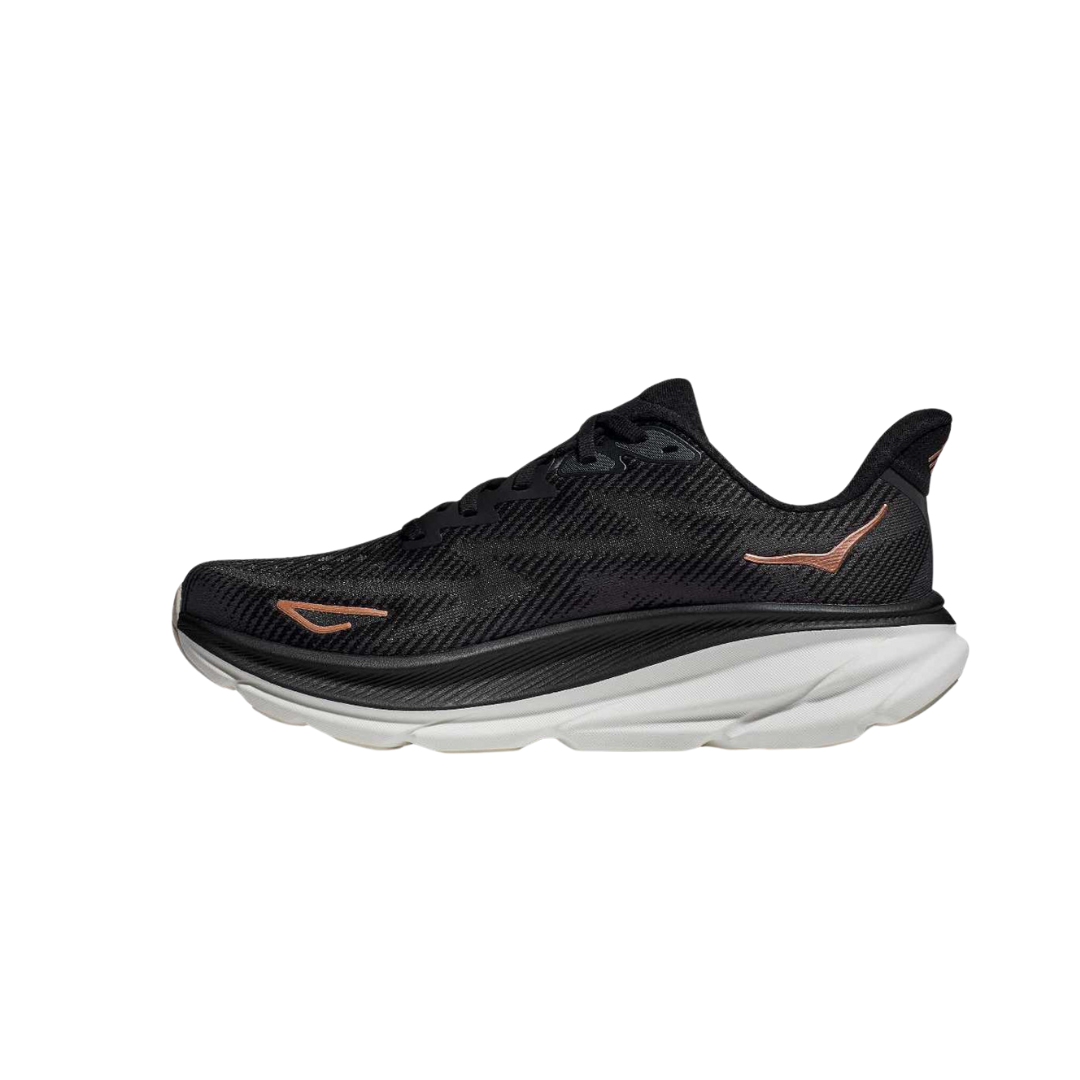 ★HOKA(W)★Bondi 9 Running Shoes★Black Rose Gold HOKA Women's Clifton 9 – Black/Rose Gold (B) | Lightweight