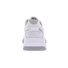 Back view of Men’s Court Express Pickleball in White/Highrise – showing the padded heel collar, pull tab, and contrasting grey heel detail for added support and secure ankle fit on court.