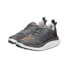 Men's Keen WK400 athletic shoe in dark grey, orange, and white