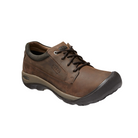 Side view of Men’s Austin Casual Waterproof in Chocolate Brown/Black Olive – showcasing seam-sealed waterproof leather upper, moc-toe design, and supportive midsole for a stylish yet practical everyday waterproof shoe.