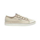Side view of Women’s Elsa V Sneaker in natural canvas and star white – featuring a breathable canvas upper for lightweight comfort, vintage-inspired low-top design, and cushioned footbed for everyday wear.