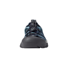Front view of Women’s Newport H2 sandal in navy and magnet – featuring reinforced toe guard for protection, open toe for ventilation, and secure bungee lacing for customizable fit.