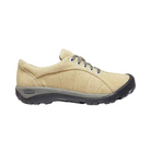 Side view of Women’s Presidio Canvas shoe in taupe – featuring a laid-back lifestyle silhouette, stitched overlays for added structure, and lightweight midsole for underfoot comfort.