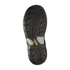 Bottom view of Women’s Presidio II sneaker in turbulence – featuring a non-marking rubber outsole with siped tread pattern for reliable traction, and flexible sole for natural movement.