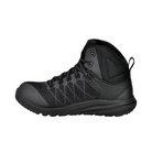 Side view of Women’s Vista Energy Mid INT MET (Carbon Toe) boot in black and raven – featuring a carbon fiber safety toe for lightweight protection, internal metatarsal guard for impact resistance, and mesh and synthetic upper for breathable durability.